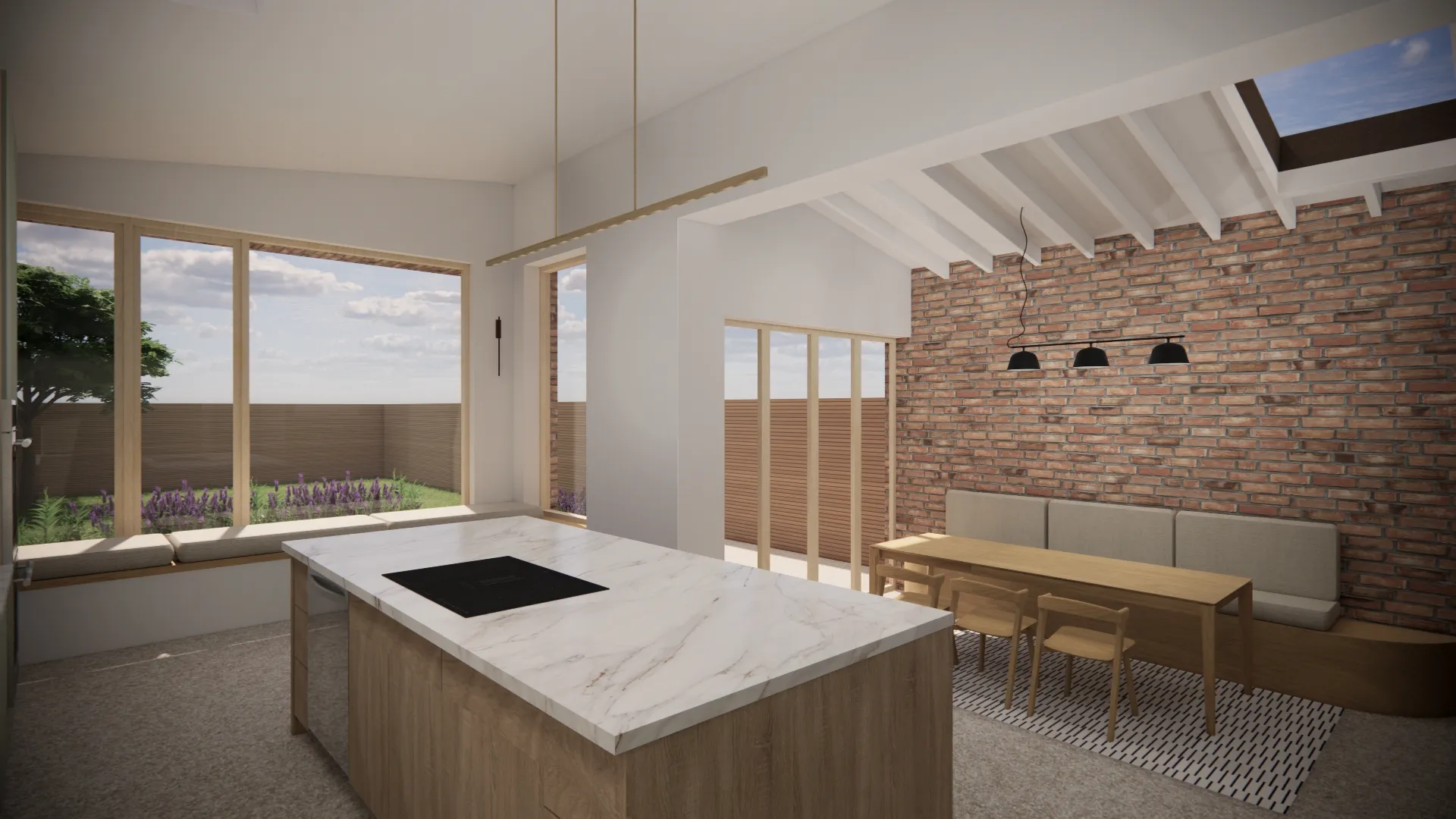 Modern design kitchen island