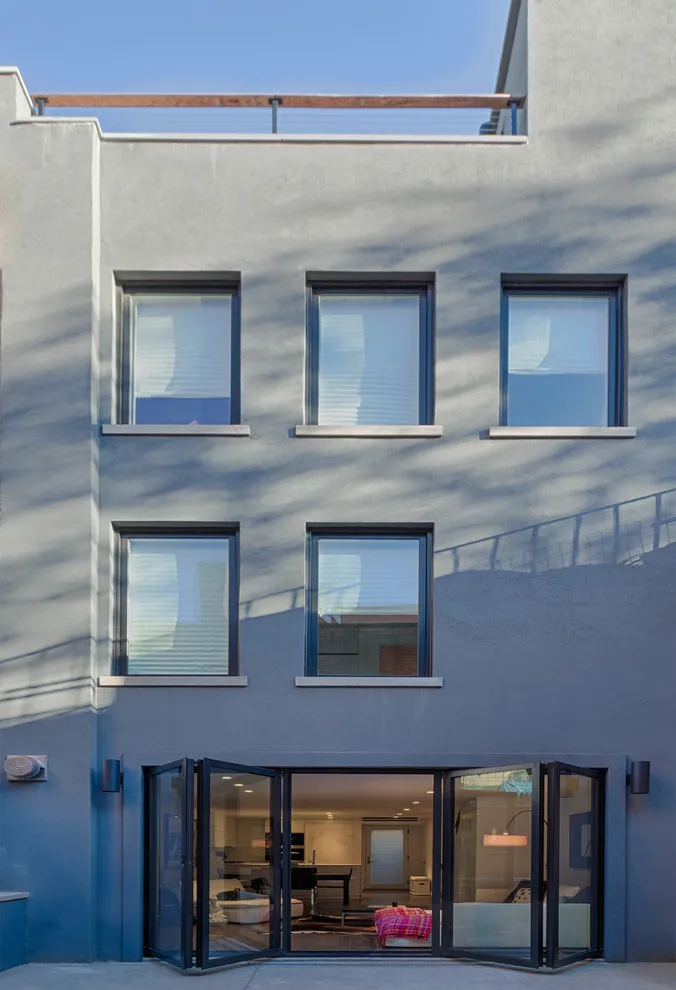 New York house rear facade